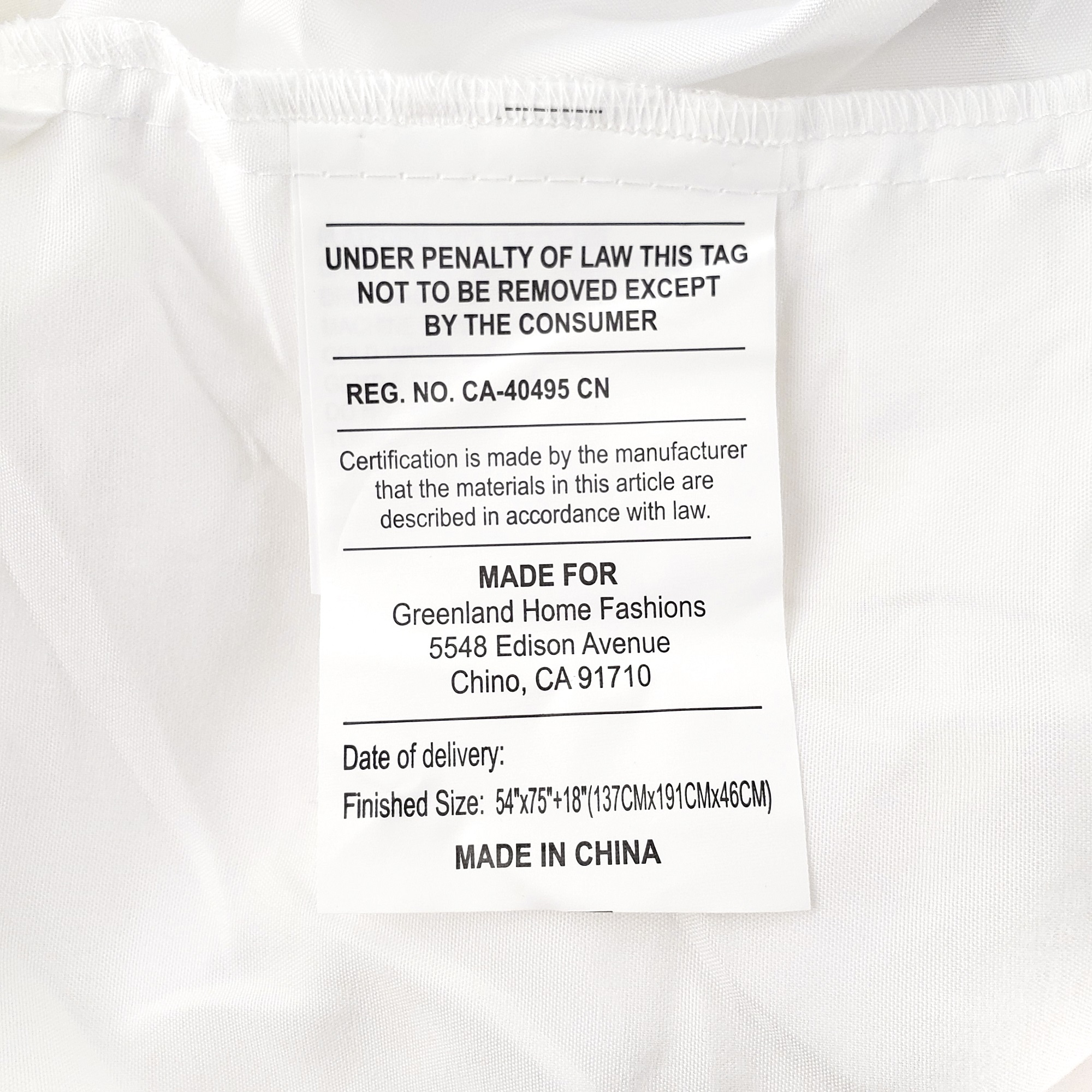 Global Trends 100% Cotton Voile White Bed Skirt, 18 Inch Drop Length Dust Ruffle, Full