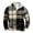 AB19 Grey, variant on Mens Half Zip Stand Collar Plaid Sweatshirts Casual Long Sleeve T Shirts Comfort Fit Sportwear Hoodless Sweatshirts