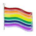 thumbnail image 1 of Alloy Brooch Pin Decorative Colorful Heart Brooch Rainbow Label Pin Flag Brooch, 1 of 10