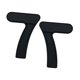 thumbnail image 4 of Par de mancuernas de silicona suave con 7 formas, equipo de fitness portátil para gimnasio en casa y oficina Negro, 4 of 8
