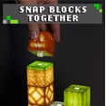 thumbnail image 3 of Lámpara de bloques de Minecraft - 16 bloques luminosos reorganizables - Iluminación ambiental para habitación infantil, lámpara para unir bloques (el diseño del producto puede variar), 3 of 5