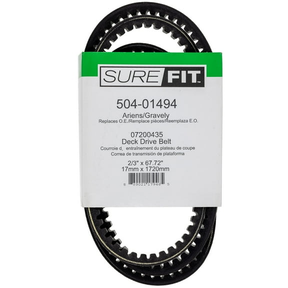 SureFit 68" Deck Belt for 07200435 Ariens Gravely Pro-Master 992165 992167