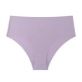 thumbnail image 4 of vigerkar Panties for Women Seamless Thong No Show Panty Liners Workout Underwear (Light Purple, XXL), 4 of 5