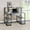 Black+Grey, variant on Rectangular Office Desk with Storage Compartments / Support Recording Equipment