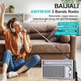 thumbnail image 5 of Portable AM ​​FM retro radio, transistor radio with speaker, 5 of 5