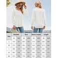 thumbnail image 3 of ZHENWEI Women's Fall Puff Long Sleeve Tunic Tops Pleated Crew Neck T-Shirts Casual Loose Blouse with Smocked Cuffs, 3 of 7