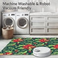 thumbnail image 5 of ODIKA 2'x3' Machine Washable Non-Slip Area Rug, Yuletide Botanical Embellished Decoration High Traffic Rug, Red, 605865, 5 of 5