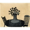 thumbnail image 2 of Horace Pippin 24x20 Gold Ornate Framed and Double Matted Museum Art Print Titled - Table and Two Chairs (1946), 2 of 4