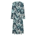 thumbnail image 3 of Funicet Robe à Manches Longues pour Femmes, Robe pour Femmes, Mode Décontractée Imprimée Robe à Manches Longues Col Rond, Robe à Manches Longues, Robe Décontractée pour Femmes, 3 of 5