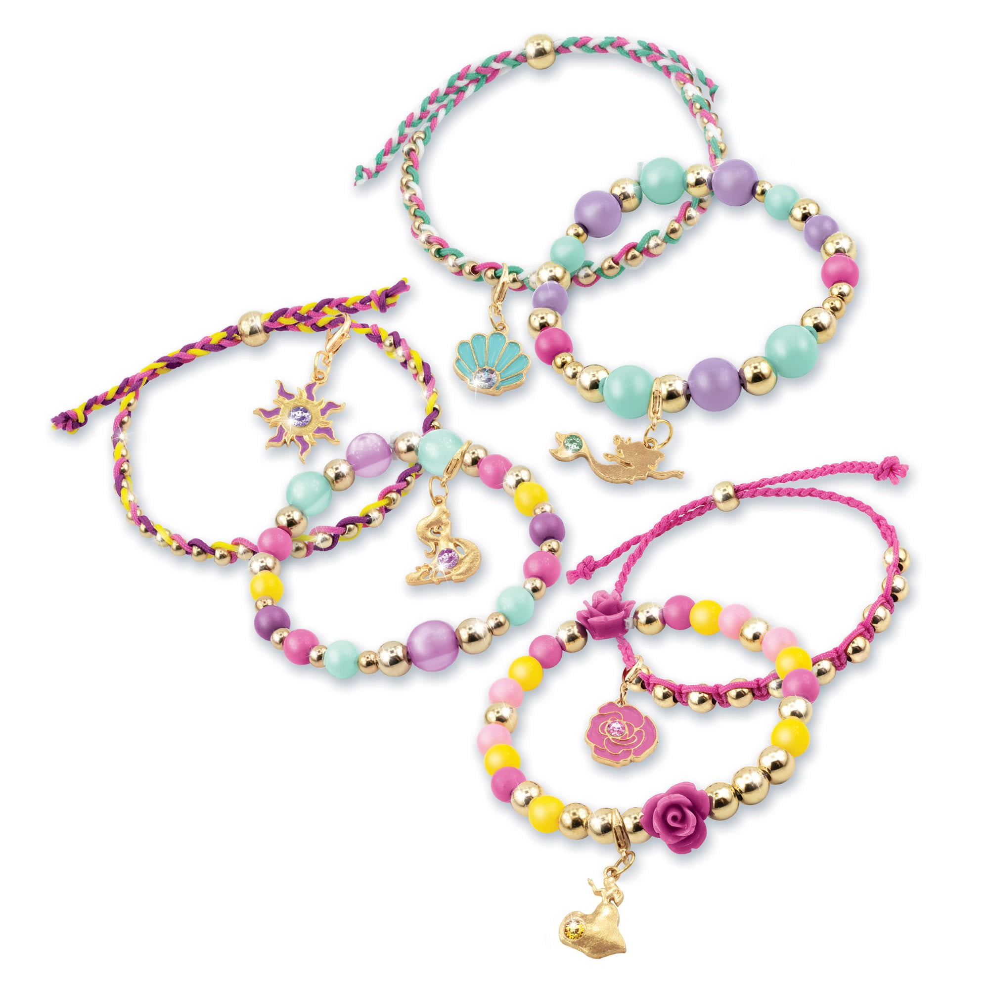 Disney Princess: DIY Jewels & Gems Moana Jewelry Kit - Create 3 Bold and  Unique Bracelets, 26 Pieces, Tweens & Girls Ages 8+