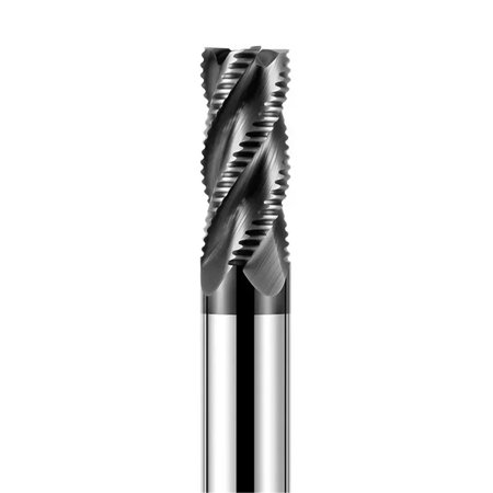 Roughing End Mill 4 Flute For Stainless Steel Aluminium Milling Cutter Metal Tool 6mm 7 8 10 12MM 20MM Rough Machining