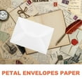 thumbnail image 4 of OULII 10Pcs Wedding Petals Envelope in White for Greeting Card Container 7.07X5.11In, 4 of 7