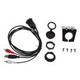 thumbnail image 1 of 1 Meter Boat USB 2.0 3.5mm 1/8 AUX to 2RCA Extension Panel Cable, 1 of 8
