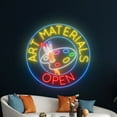 thumbnail image 5 of Handmadetneonsign Open Art Materials Neon Sign, Art Materials Wall Art Decor, Work Shop Wall Decor, 5 of 5