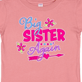 thumbnail image 4 of Inktastic Big Sister Again with Flowers and Arrow Girls Baby T-Shirt, 4 of 5