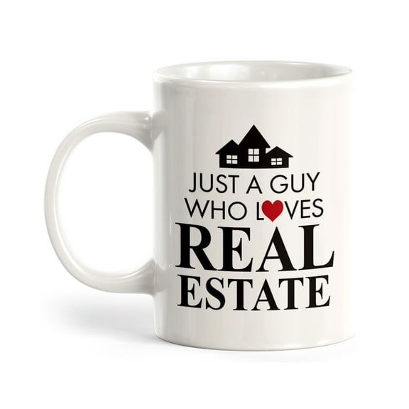 Just a guy who loves Real Estate 11oz Plastic Coffee Mug
