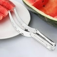 thumbnail image 4 of geerera 3-in-1 Stainless Steel Watermelon Slicer, Pineapple & Fruit Cutter Tool, Kitchen Gadget for Summer Fruits, 4 of 9
