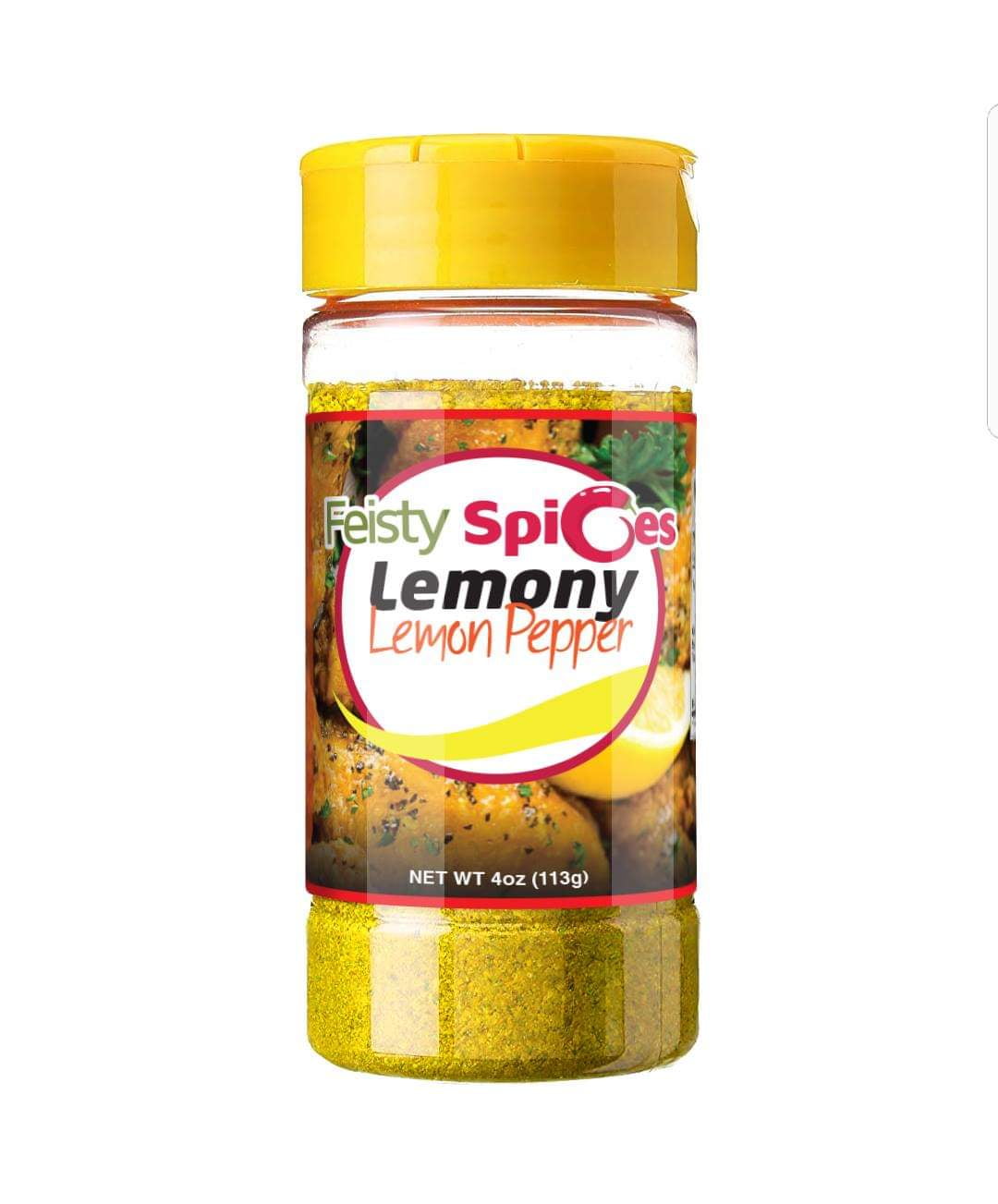 Feisty Spices Lemony Lemon Pepper, 4oz GLUTEN-FREE