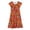 1942Orange3798, variant on Toddler Girls Dresses Casual Party Flutter Sleeve Colorful Print Tiered Dress For Kids Comfortable Stretchy Waist Spring Summer Fall Dresses Cute O-Neck Sundress
