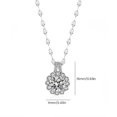 thumbnail image 3 of Teissuly Diamond Clavicle Necklace, Moissanite Sunflower Pendant Necklace, 3 of 9