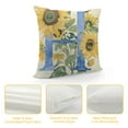 thumbnail image 4 of ONETECH Alphabet Decorative Pillow Covers, Monogram Letter with Sunflowers Name Square Cushion Covers Decorative Home Decor for Sofa Couch Chair Car, 4 of 5