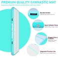 thumbnail image 6 of BEYOND MARINA Air Gymnastics Tumble Track Inflatable Tumbling Air Mats for Home Yoga Use Mint 16ft, 6 of 6