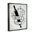 thumbnail image 4 of Stupell Industries Roll With It Kitchen Food & Beverage Painting Black Floater Framed Art Print Wall Art, 17 x 21, 4 of 10