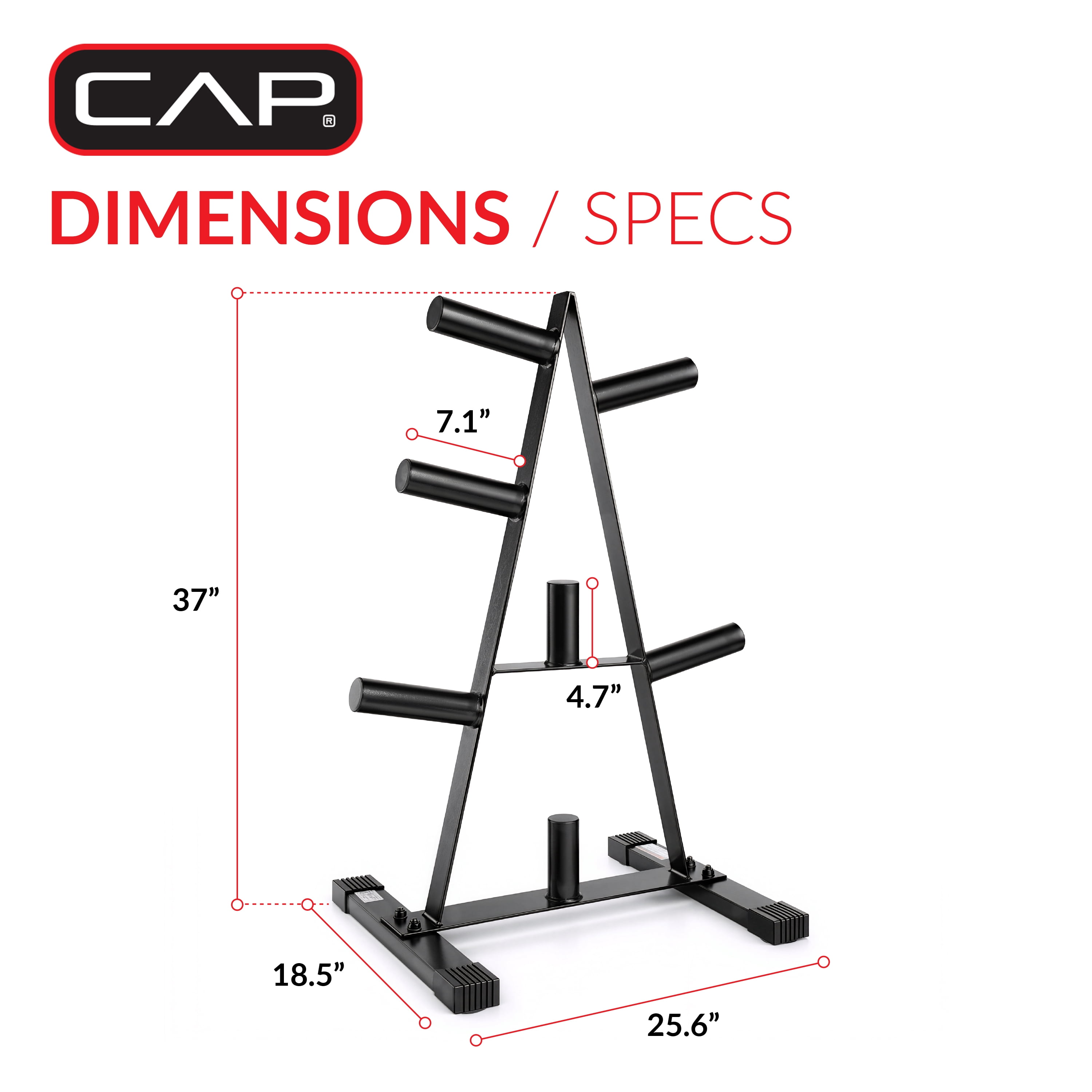 CAP Barbell Olympic Plate Tree Rack