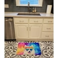 thumbnail image 2 of Carolines Treasures DAC2549RUG 19 x 27 in. Samoyed Hippie Dawg Memory Foam Kitchen Mat, 2 of 5