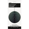 Tissue Paper Honeycomb Ball, 8 in, Black, 1ct