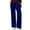 Blue, variant on LRen Women's Velvet Pants High Waist Elegant Trousers with Pockets Work Business Ankle Pants ,Blue,XL