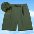 thumbnail image 7 of Women's Lightweight Hiking Cargo Shorts Quick Dry Summer Athletic Shorts Camping Travel Golf Pockets by Yigetop Green L, 7 of 7