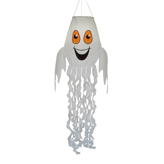 In the Breeze 5019 — Spook the Ghost 3D Windsock - Hanging Halloween Decoration - Outdoor Holiday Decor