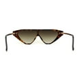 thumbnail image 4 of Womens Flat Top Shield Cat Eye Rectangle Squared Cat Eye Sunglasses Tortoise Gold Brown, 4 of 4