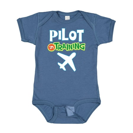 

Inktastic Pilot in Training Airplane Boys Future Job Gift Baby Boy or Baby Girl Bodysuit