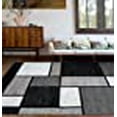 thumbnail image 3 of Contemporary Modern Boxes Area Rug 3'3" x 5'3" Gray, 3 of 10