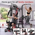 Gym Machine Colour LNOW Home Gym Workout Station, StrengMultifunction Smith Machine with ...