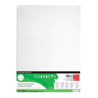 ESRICH Canvases for Painting 36Pack/9Size,Square Canvas with  4x4,6x6,8x8,Rectangle Canvas with 5x7, 8x10, 9x12, 11x14,Round Canvas with