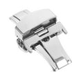 thumbnail image 1 of Miangastore Stainless Steel Watch Buckle Double Push Button Deployment Clasp For Watch Band Strap 20MM (Silver), 1 of 8