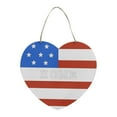 thumbnail image 2 of Qocolhg 4th of July Wooden Stars Cutouts Patriotic Wooden Stars Unfinished Blank Slice Ornament for Independence Day Christmas Farmhouse Home Kitchen Office Mantle Decor DIY Art Craft, 2 of 3