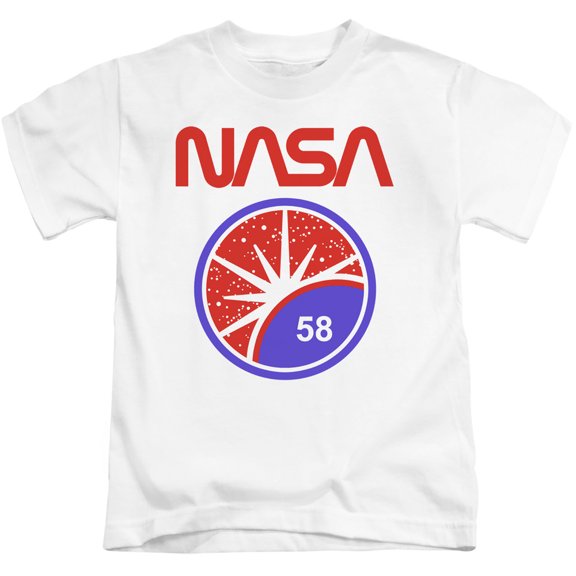 Nasa Stars Youth 18/1 T-Shirt White