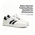 thumbnail image 3 of Women's fashion sneakers Non Slip Retro Casual Classic Lace-Up Sneakers for Daily Work, Skateboarding, Walking, Unisex German Trainer Shoes, 3 of 7