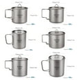 thumbnail image 3 of Aomiun Ultralight Titanium Cup Outdoor Portable Camping Picnic Water Cup, 3 of 8