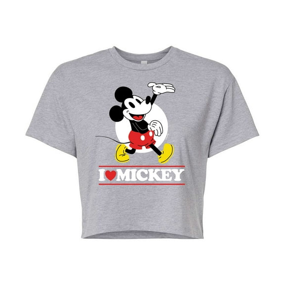 Disney - I Love Mickey - Cropped Tee
