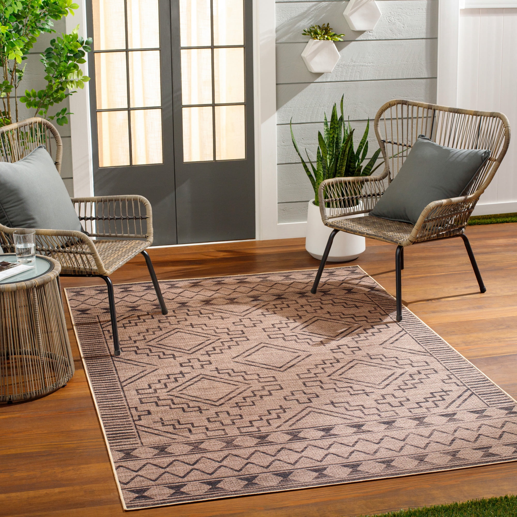 Artistic Weavers Ez Jute Machine Washable Area Rug, 3' x 5', Tan/Gray