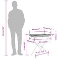 thumbnail image 4 of vidaXL Table Pliante Plateau Marron 65x40x75 cm Rotin Poly, 4 of 5