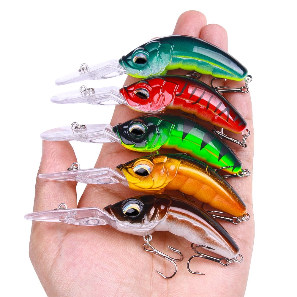 HENGJIA Fishing Lures, Jerkbait for Bass Fishing Minnow Lure Set Fishing Plugs Hard Baits Swimbaits Topwater Lures for Trout Bass Perch Fishing,20pcs
