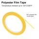 thumbnail image 3 of 4 Rollos de Cinta Eléctrica de Película de Poliéster Amarilla de 0.18 Pulgadas x 72 Yards Cinta PET Resistente al Calor 4.5mm x 66m, 3 of 6