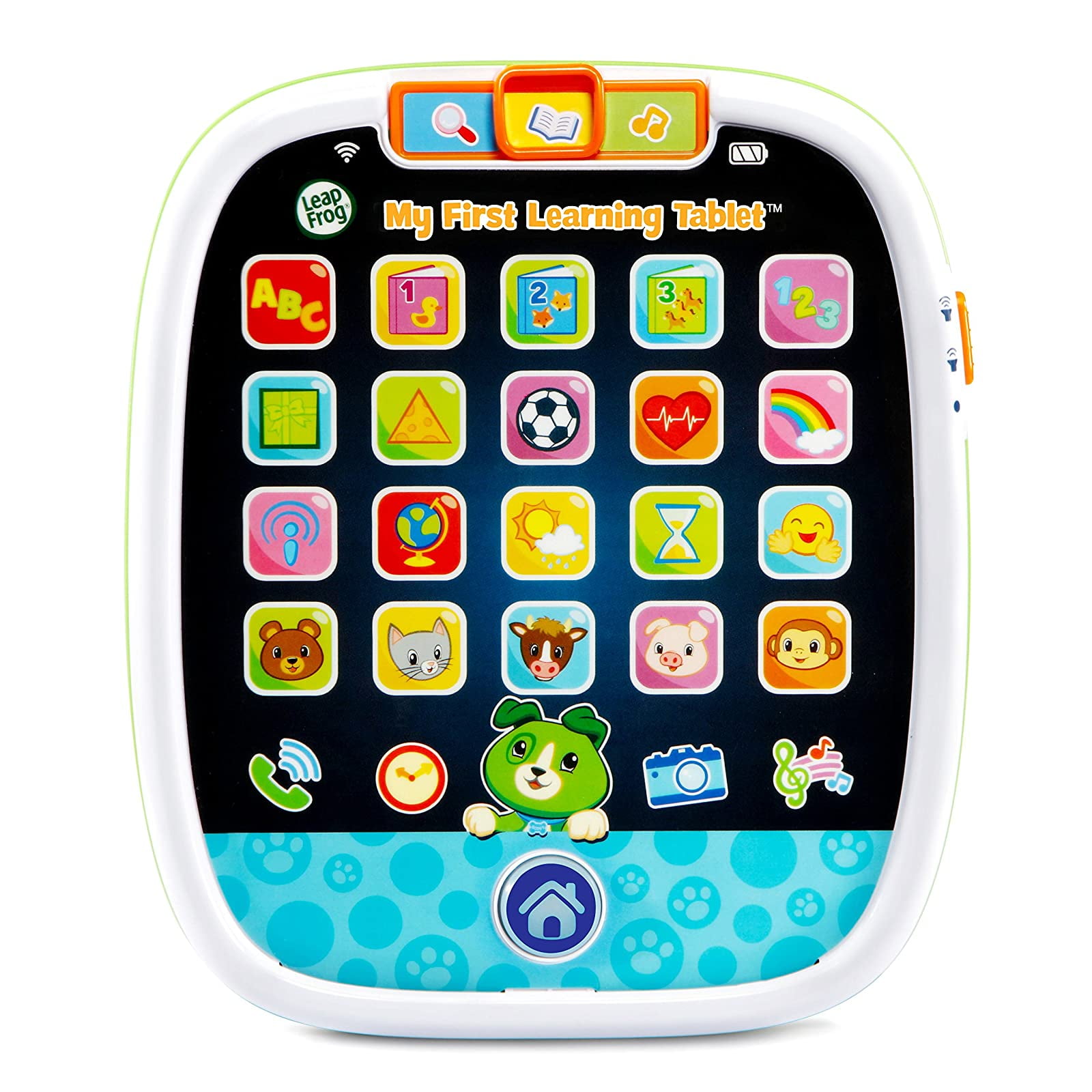 LeapFrog My First Learning Tablet, White and green, Scout - Walmart.com