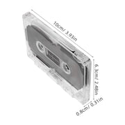 Masteelf 4-Pack 60-Minute Blank Audio Cassette Tapes for Recording, Teaching, Retro Parties, Voice Messages, Music Playback